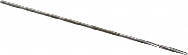 Made in USA - 3/64" High Speed Steel 4 Flute Chucking Reamer - Spiral Flute, 0.0455" Straight Shank, 1/2" Flute Length, 2-1/2" OAL - Exact Tooling