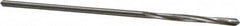 Made in USA - 3/32" High Speed Steel 4 Flute Chucking Reamer - Spiral Flute, 0.088" Straight Shank, 3/4" Flute Length, 3" OAL - Exact Tooling