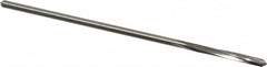 Made in USA - 7/64" High Speed Steel 4 Flute Chucking Reamer - Spiral Flute, 0.103" Straight Shank, 7/8" Flute Length, 3-1/2" OAL - Exact Tooling