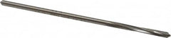 Made in USA - 9/64" High Speed Steel 4 Flute Chucking Reamer - Spiral Flute, 0.135" Straight Shank, 1" Flute Length, 4" OAL - Exact Tooling