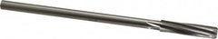 Made in USA - 25/64" High Speed Steel 6 Flute Chucking Reamer - Spiral Flute, 0.3105" Straight Shank, 1-3/4" Flute Length, 7" OAL - Exact Tooling