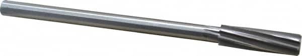 Made in USA - 19/32" High Speed Steel 8 Flute Chucking Reamer - Exact Tooling