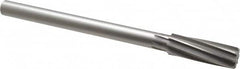 Made in USA - 13/16" High Speed Steel 8 Flute Chucking Reamer - Spiral Flute, 5/8" Straight Shank, 2-1/2" Flute Length, 9-1/2" OAL - Exact Tooling