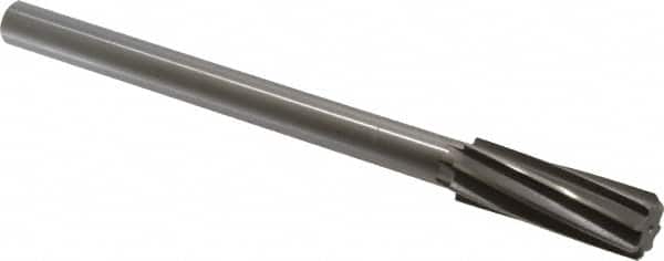 Made in USA - 27/32" High Speed Steel 8 Flute Chucking Reamer - Exact Tooling