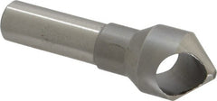 M.A. Ford - 13/16" Head Diam, 1/2" Shank Diam, 0 Flute 82° High Speed Steel Countersink - Bright Finish, 2-5/8" OAL, Single End, Straight Shank, Right Hand Cut - Exact Tooling