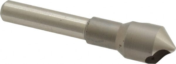 M.A. Ford - 7/16" Head Diam, 1/4" Shank Diam, 0 Flute 90° High Speed Steel Countersink - Exact Tooling