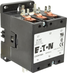 Eaton Cutler-Hammer - 3 Pole, 90 Amp Inductive Load, 110 to 120 Coil VAC at 50/60 Hz, Nonreversible Definite Purpose Contactor - Exact Tooling