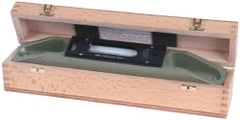 SPI - 12" Long, 0.0005" Graduation Sensitivity per 10", 2 Vials, Inspection Block Level - Cast Iron, 0.0002" Base Flatness, 1-9/16" Wide - Exact Tooling