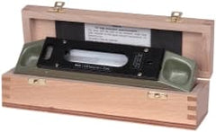 SPI - 8" Long, 0.0001" Graduation Sensitivity per 10", 2 Vials, Inspection Block Level - Cast Iron, 0.0001" Base Flatness, 1-9/16" Wide - Exact Tooling