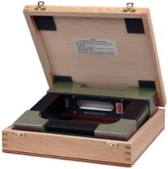 SPI - 8" Long, 0.0005" Graduation Sensitivity per 10", 2 Vials, Square Inspection Block Level - Cast Iron, 0.00025" Base Flatness, 1-9/16" Wide x 8" High - Exact Tooling