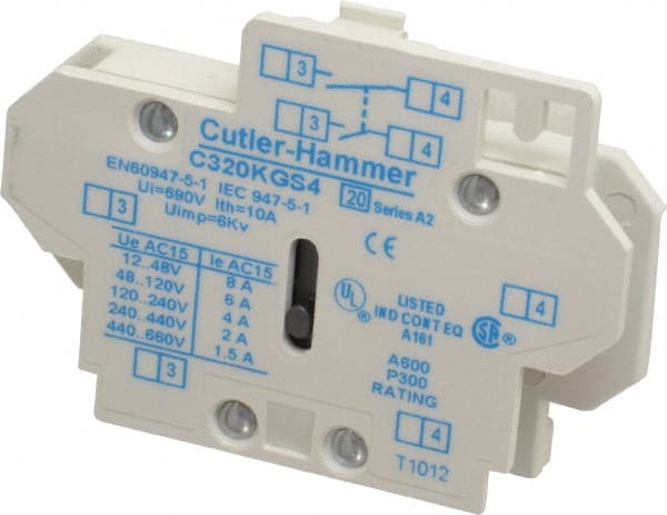 Eaton Cutler-Hammer - Starter Auxiliary Contact - For Use with 10-60A Contactors - Exact Tooling