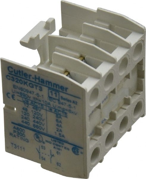 Eaton Cutler-Hammer - Starter Auxiliary Contact - For Use with 10-60A Contactors - Exact Tooling