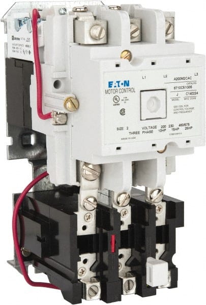 Eaton Cutler-Hammer - 45 Amp, NEMA Size 2, Nonreversible Open Enclosure NEMA Motor Starter - 10 hp at 3 Phase - Exact Tooling