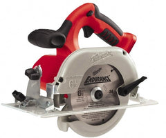 Milwaukee Tool - 28 Volt, 6-1/2" Blade, Cordless Circular Saw - 4,200 RPM, Lithium-Ion Batteries Not Included - Exact Tooling