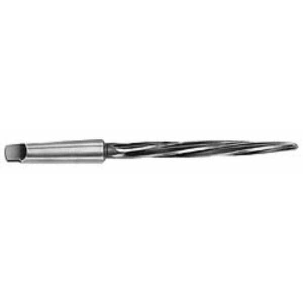 Interstate - 1-5/16" Reamer Diam, 1-1/64" Small End Diam, 4MT Morse Taper Shank, 7-3/8" Flute, Bridge Reamer - Exact Tooling