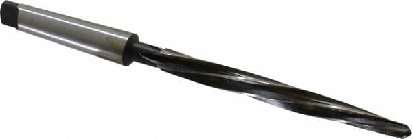 Interstate - 1/2" Reamer Diam, 5/16" Small End Diam, 2MT Morse Taper Shank, 5-1/8" Flute, Bridge Reamer - Exact Tooling