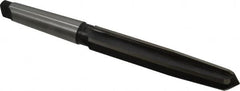 Interstate - 1-3/8" Reamer Diam, 1-1/8" Small End Diam, 4MT Morse Taper Shank, 7-3/8" Flute, Bridge Reamer - Exact Tooling