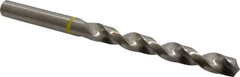 Accupro - 21/64" 130° Vanadium High Speed Steel Jobber Drill - Bright Finish, Right Hand Cut, Spiral Flute, Straight Shank, 117mm OAL, Split Point - Exact Tooling