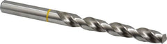Accupro - 12mm 130° Vanadium High Speed Steel Jobber Drill - Bright Finish, Right Hand Cut, Spiral Flute, Straight Shank, 151mm OAL, Split Point - Exact Tooling