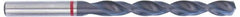 Accupro - #17 135° Cobalt Jobber Drill - TiAlN Finish, Right Hand Cut, Spiral Flute, Straight Shank, 80mm OAL, UX Point - Exact Tooling