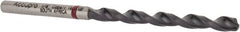 Accupro - 1/8" 135° Cobalt Jobber Drill - TiAlN Finish, Right Hand Cut, Spiral Flute, Straight Shank, 65mm OAL, UX Point - Exact Tooling