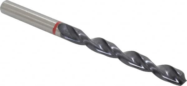 Accupro - 11/32" 135° Cobalt Jobber Drill - TiAlN Finish, Right Hand Cut, Spiral Flute, Straight Shank, 125mm OAL, UX Point - Exact Tooling
