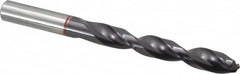 Accupro - 13mm 135° Cobalt Jobber Drill - TiAlN Finish, Right Hand Cut, Spiral Flute, Straight Shank, 151mm OAL, UX Point - Exact Tooling