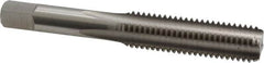 Hertel - M12x1.75 Metric Coarse 6H 4 Flute Bright Finish High Speed Steel Straight Flute Standard Hand Tap - Bottoming, Right Hand Thread, 3-3/8" OAL, D6 Limit - Exact Tooling