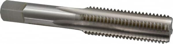 Hertel - M16x2.00 Metric Coarse 6H 4 Flute Bright Finish High Speed Steel Straight Flute Standard Hand Tap - Bottoming, Right Hand Thread, 3-13/16" OAL, D7 Limit - Exact Tooling