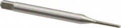Hertel - #0-80 UNF 2B 2 Flute Bright Finish High Speed Steel Straight Flute Standard Hand Tap - Bottoming, Right Hand Thread, 1-5/8" OAL, H2 Limit - Exact Tooling