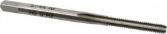 Hertel - #5-44 UNF 2B 3 Flute Bright Finish High Speed Steel Straight Flute Standard Hand Tap - Bottoming, Right Hand Thread, 1-15/16" OAL, 5/8" Thread Length, H2 Limit - Exact Tooling