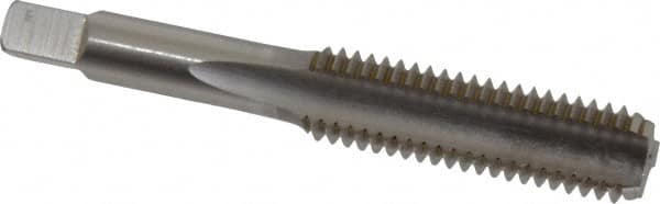 Hertel - 1/2-13 UNC 3B 3 Flute Bright Finish High Speed Steel Straight Flute Standard Hand Tap - Bottoming, Right Hand Thread, 3-3/8" OAL, 1-21/32" Thread Length, H3 Limit - Exact Tooling