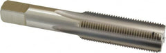 Hertel - 3/4-16 UNF 3B 4 Flute Bright Finish High Speed Steel Straight Flute Standard Hand Tap - Bottoming, Right Hand Thread, 4-1/4" OAL, H3 Limit - Exact Tooling