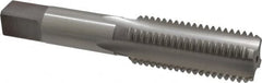 Hertel - 7/8-9 UNC 3B 4 Flute Bright Finish High Speed Steel Straight Flute Standard Hand Tap - Bottoming, Right Hand Thread, 4-11/16" OAL, H4 Limit - Exact Tooling