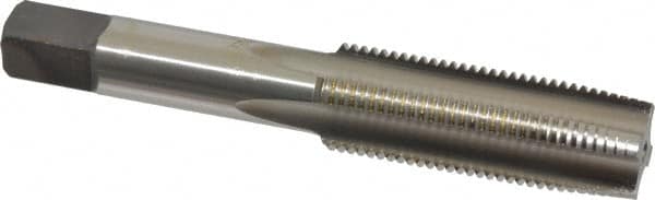 Hertel - M16x1.50 Metric Fine 4 Flute Bright Finish High Speed Steel Straight Flute Standard Hand Tap - Taper, Right Hand Thread, 3-13/16" OAL, D6 Limit - Exact Tooling