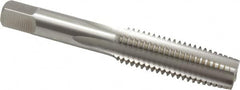 Hertel - M14x2.00 Metric Coarse 6H 4 Flute Bright Finish High Speed Steel Straight Flute Standard Hand Tap - Taper, Right Hand Thread, 3-19/32" OAL, D7 Limit - Exact Tooling