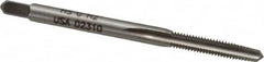 Hertel - #5-44 UNF 2B 3 Flute Bright Finish High Speed Steel Straight Flute Standard Hand Tap - Taper, Right Hand Thread, 1-15/16" OAL, H2 Limit - Exact Tooling