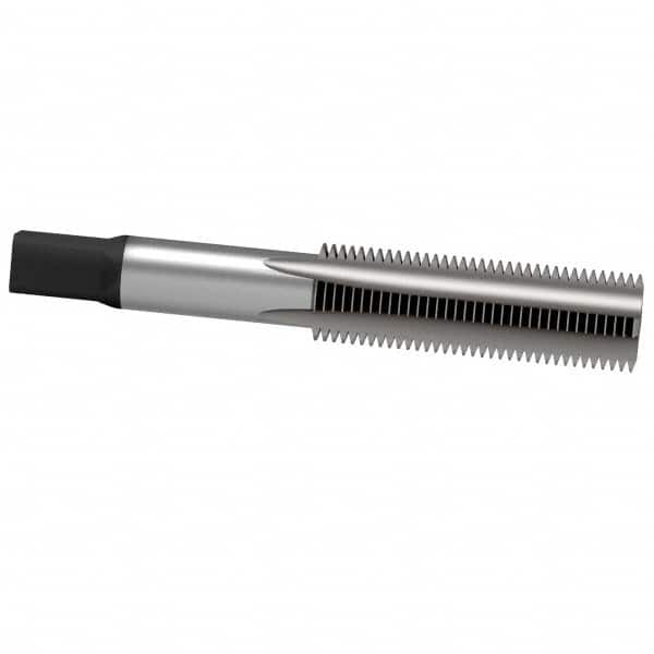 Hertel - 3/4-10 UNC 4 Flute Bright Finish High Speed Steel Straight Flute Standard Hand Tap - Taper, Right Hand Thread, 4-1/4" OAL, H3 Limit - Exact Tooling