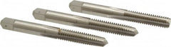 Hertel - 5/16-18 UNC, 4 Flute, Bottoming, Plug & Taper, Bright Finish, High Speed Steel Tap Set - 2-23/32" OAL, 2B/3B Class of Fit - Exact Tooling