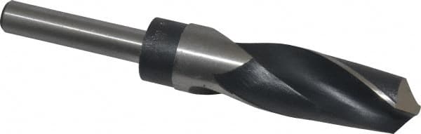 Hertel - 1-1/64" Drill, 118° Point, High Speed Steel Silver Deming & Reduced Shank Drill Bit - Exact Tooling