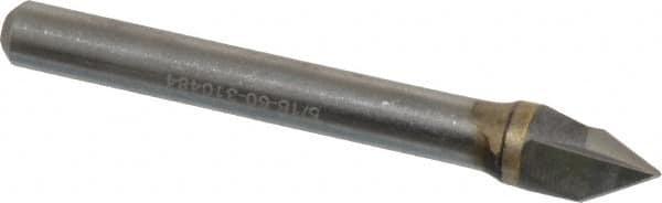 Hertel - 5/16" Head Diam, 1/4" Shank Diam, 3 Flute 60° Solid Carbide Countersink - Exact Tooling
