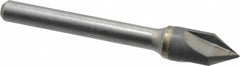 Hertel - 3/8" Head Diam, 1/4" Shank Diam, 3 Flute 60° Solid Carbide Countersink - Exact Tooling