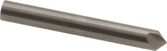 Hertel - 3/16" Head Diam, 3/16" Shank Diam, 3 Flute 90° Solid Carbide Countersink - Bright Finish, 1-1/2" OAL, Single End, Straight Shank, Right Hand Cut - Exact Tooling