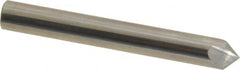 Hertel - 1/4" Head Diam, 1/4" Shank Diam, 3 Flute 90° Solid Carbide Countersink - Exact Tooling