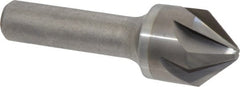 Hertel - 7/8" Head Diam, 1/2" Shank Diam, 6 Flute 82° Solid Carbide Countersink - Exact Tooling