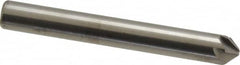 Hertel - 1/4" Head Diam, 1/4" Shank Diam, 6 Flute 90° Solid Carbide Countersink - Bright Finish, 2" OAL, Single End, Straight Shank, Right Hand Cut - Exact Tooling