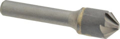 Hertel - 5/8" Head Diam, 3/8" Shank Diam, 6 Flute 90° Solid Carbide Countersink - Exact Tooling