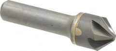 Hertel - 3/4" Head Diam, 1/2" Shank Diam, 6 Flute 90° Solid Carbide Countersink - Exact Tooling