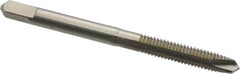 Hertel - #8-32 UNC, 2 Flute, Bright Finish, High Speed Steel Spiral Point Tap - Plug Chamfer, Right Hand Thread, 2" OAL - Exact Tooling