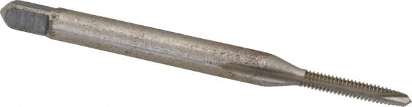 Hertel - #1-64 UNC, 2 Flute, Bright Finish, High Speed Steel Spiral Point Tap - Plug Chamfer, Right Hand Thread, 1-11/16" OAL, 3B Class of Fit - Exact Tooling